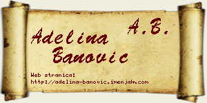 Adelina Banović vizit kartica